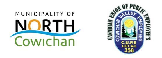 Municipality of North Cowichan and CUPE logos.